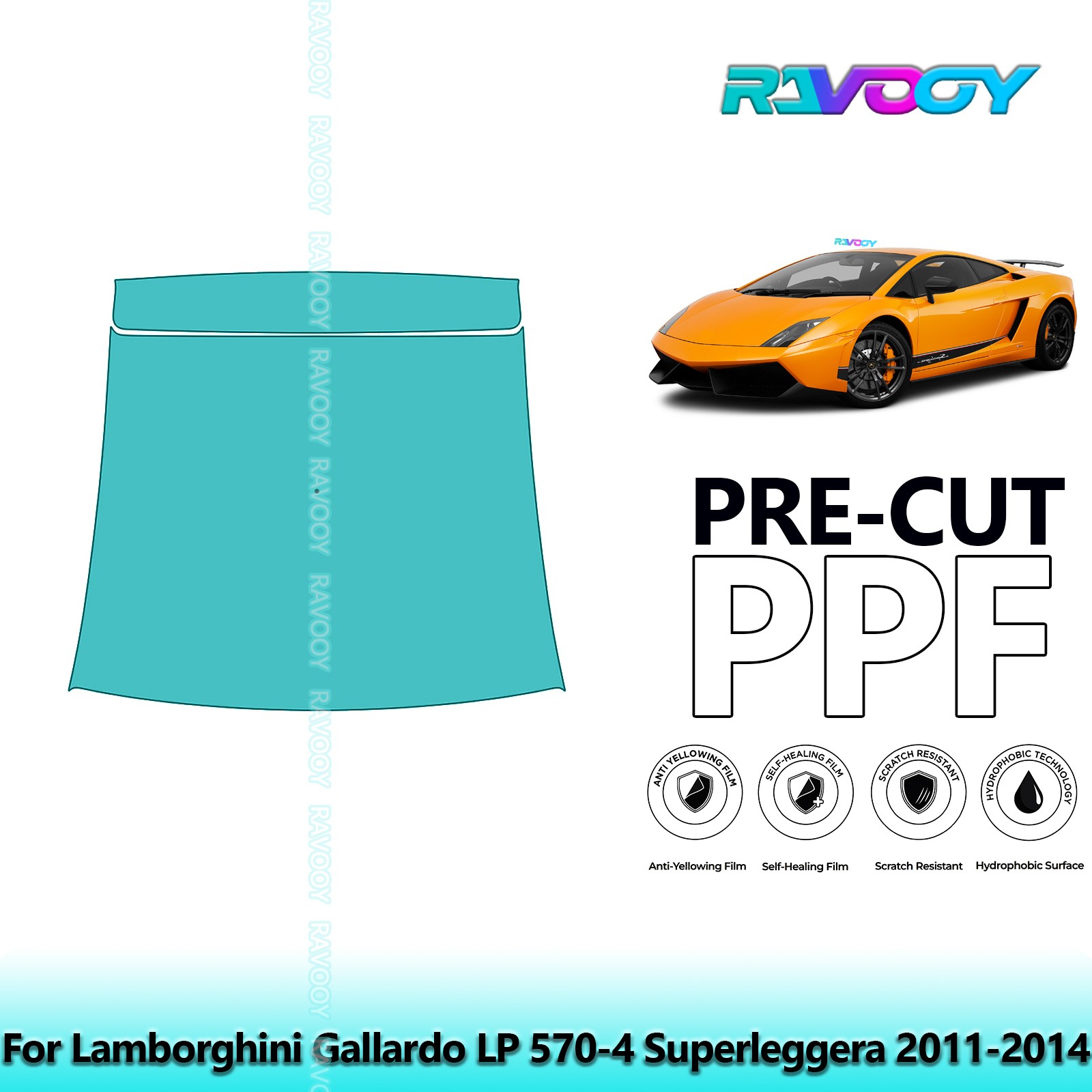 Protection PPF Kit For Lamborghini Gallardo LP 570-4 Superleggera 2011-2014