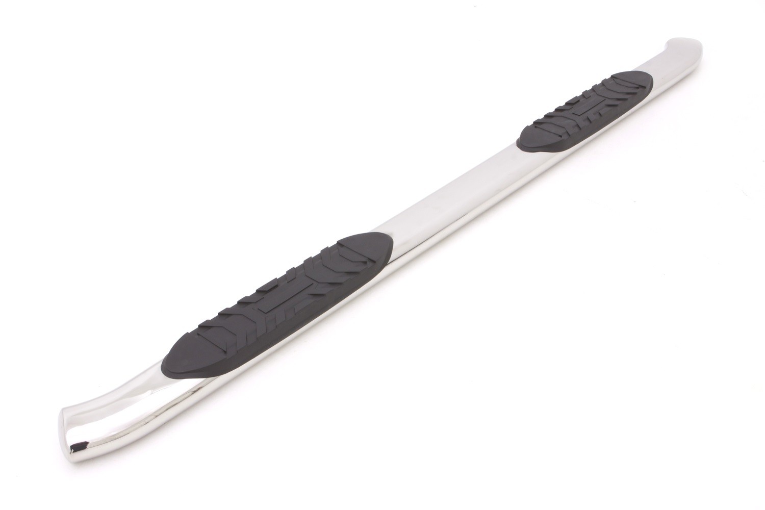 Lund 23795007 5 Inch Oval Curved Nerf Step Bars Polished Stainless