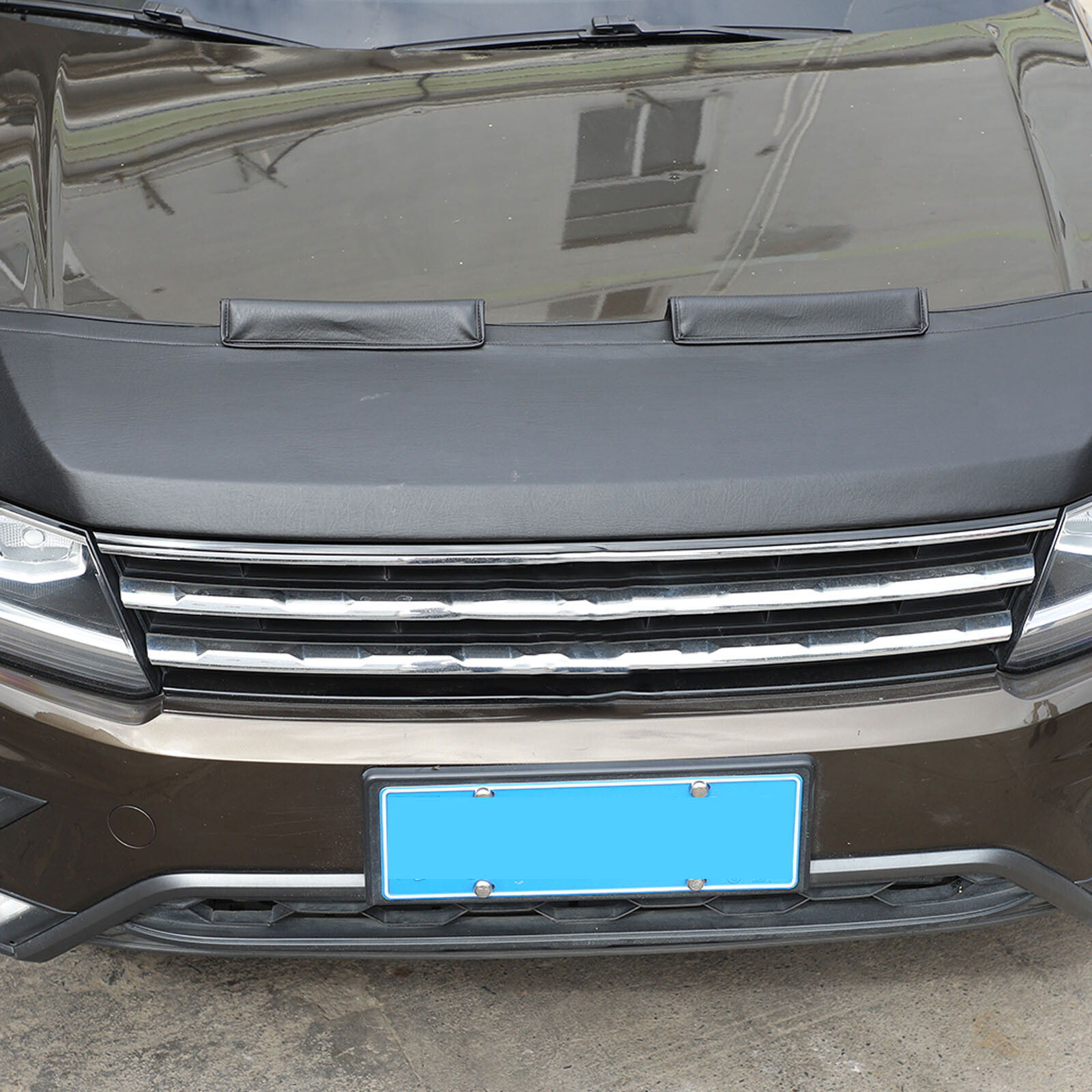 Front Hood Cover Engine End Bra Protector for Volkswagen VW Tiguan 2018-24 Black