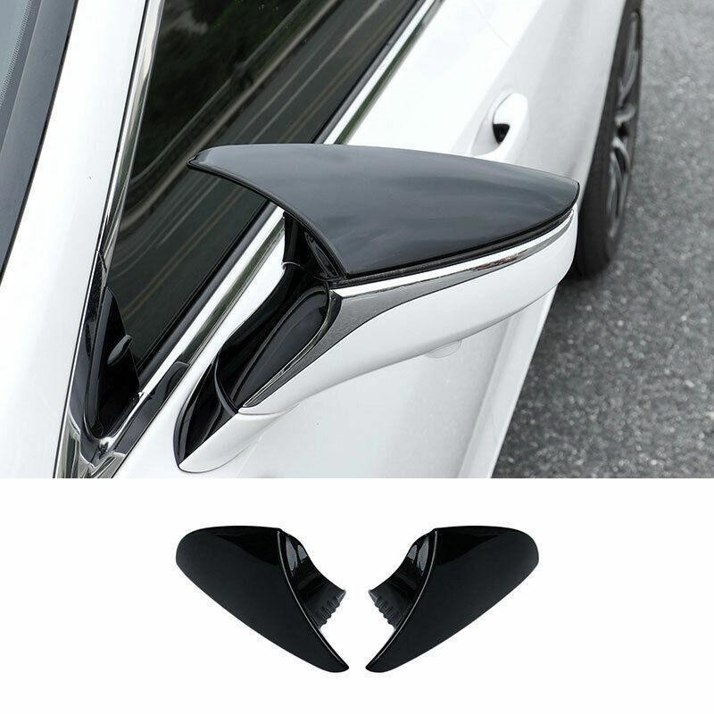 For Lexus ES 2019-2025 abs Gloss Black Side Rearview Mirror Cover Trim 2PCS