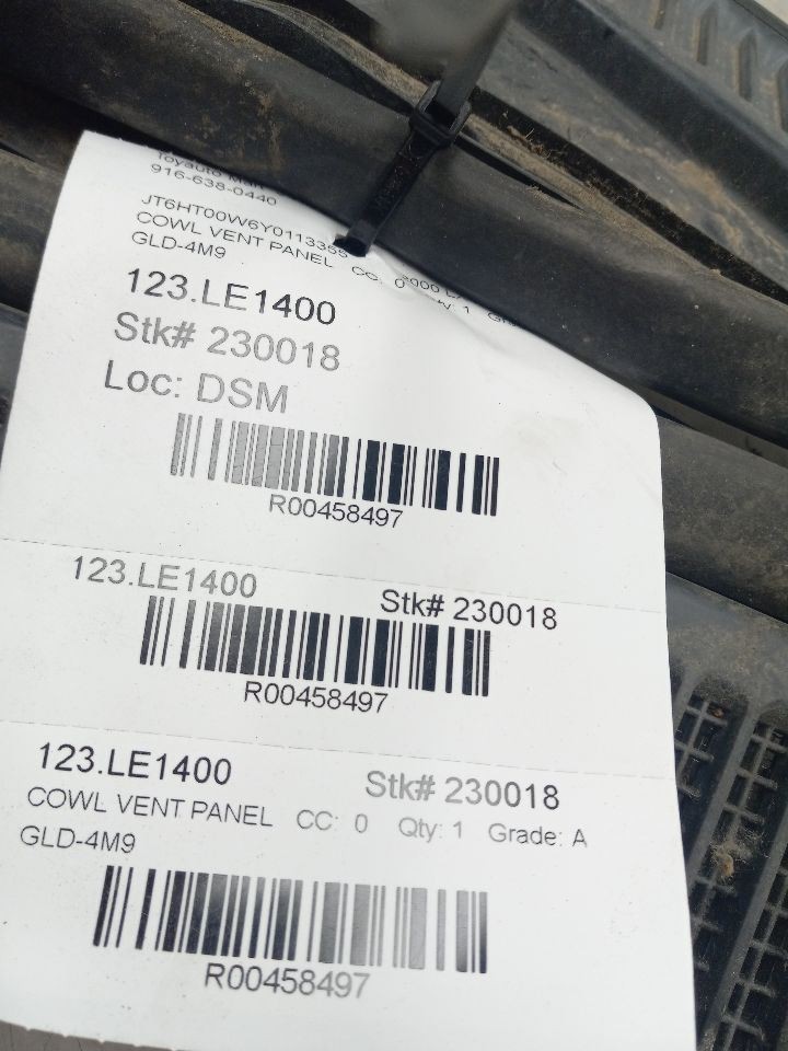 2000 LEXUS LX470 4.7L COWL VENT COVER