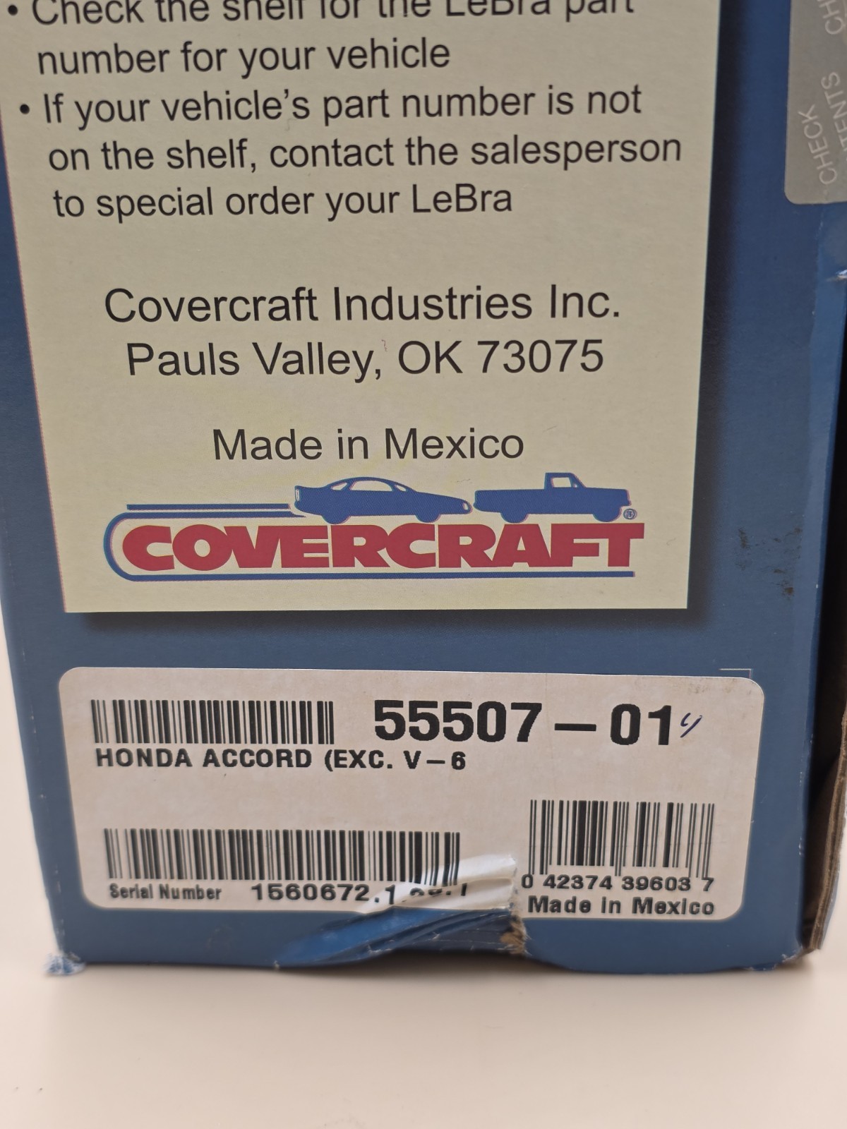 Covercraft LeBra Custom Front End Cover for 1994-1995 Honda Accord
