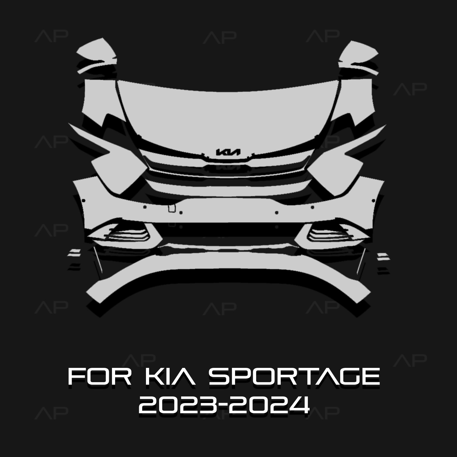 Fits Kia Sportage 2023-2024 Paint Protection TPU PPF Pre-Cut Kit Ultra-Gloss