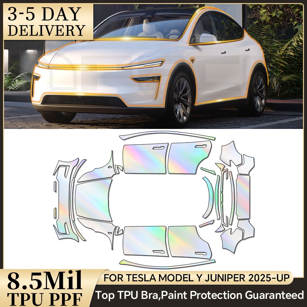 Tesla Model Y Juniper 2025 Full Car Precut Paint Protection Film Gloss PPF