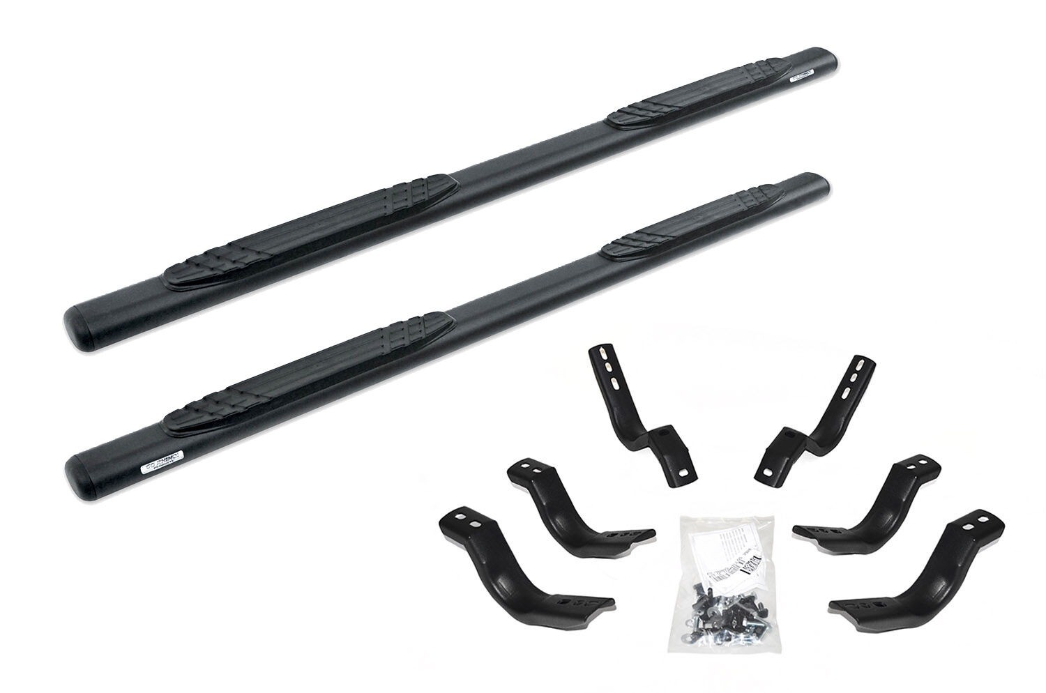 Go Rhino 684404387T 4″ OE Xtreme Textured Black Side Steps with Mounting Bracket