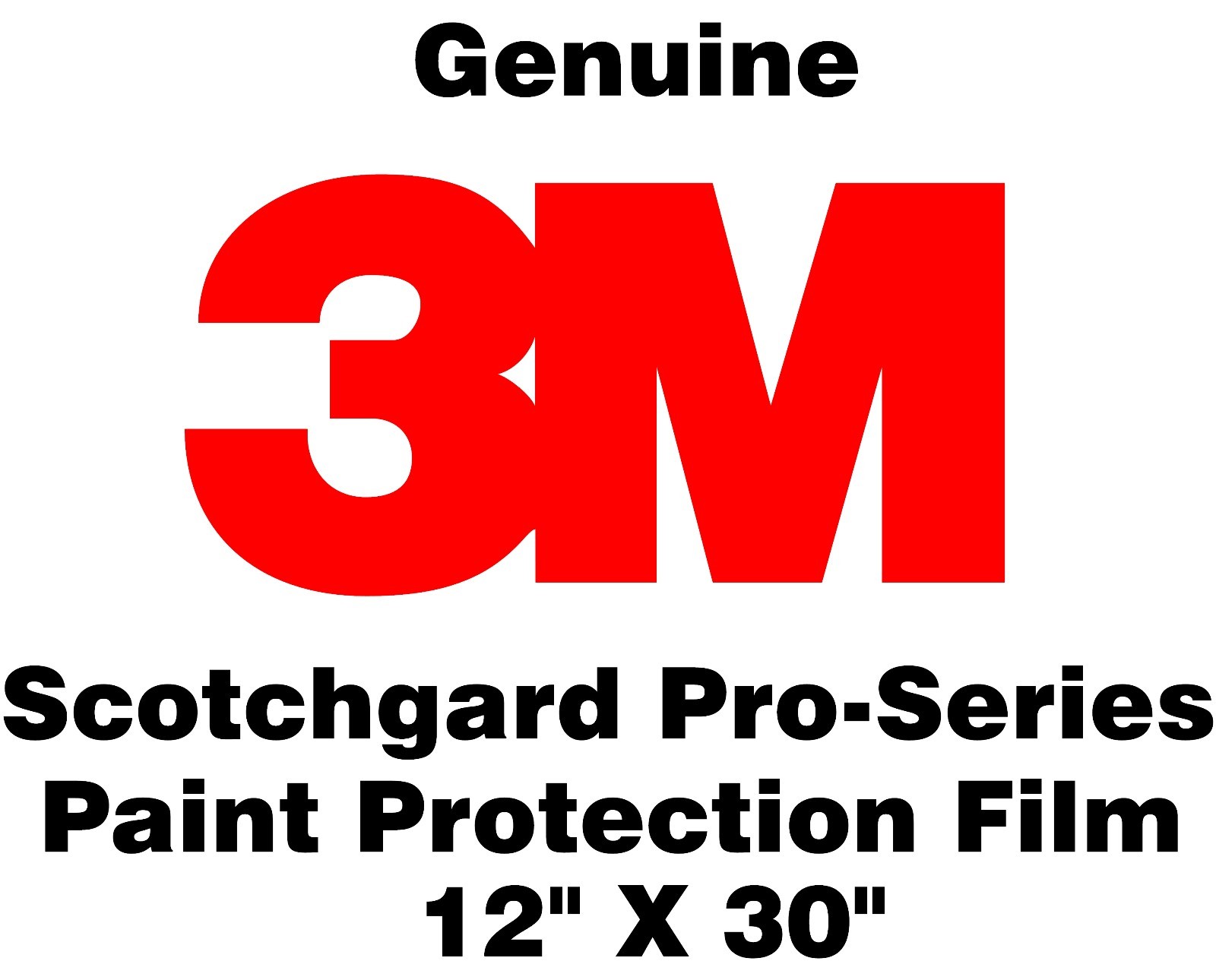Genuine 3M Scotchgard Paint Protection Film Pro Series Clear Bra Roll 12″ x 30″