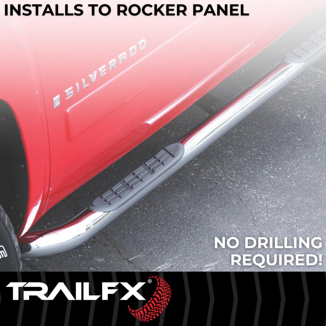 TrailFX A0026S 3 Inch Round Bent Pol Stainless Steel Without End Caps Frame Body