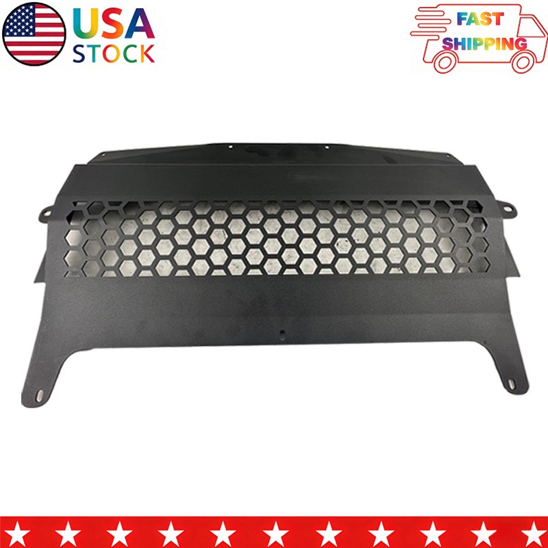 Black Aluminum Oil Cooler Skid Plate For BWM S55 F80 M3 F82 F83 M4 3.0L Turbo