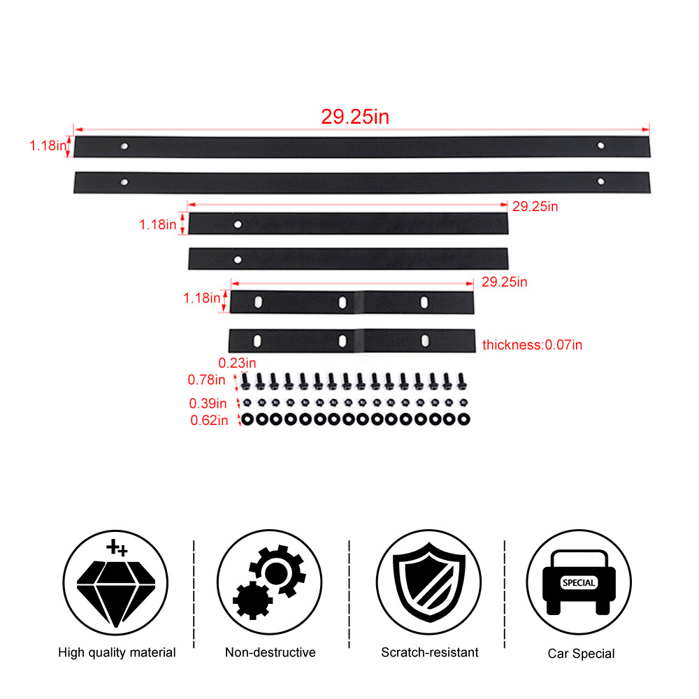 Pinch Weld Cover Fit for Ford Bronco 2-Door 2021-2023 Trail Armor Rocker Panels