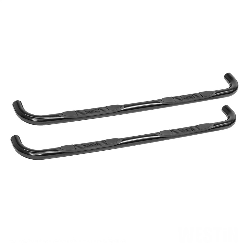 Westin E-Series 3-Inch Nerf Step Bars for Chevy Silverado 1500, Black