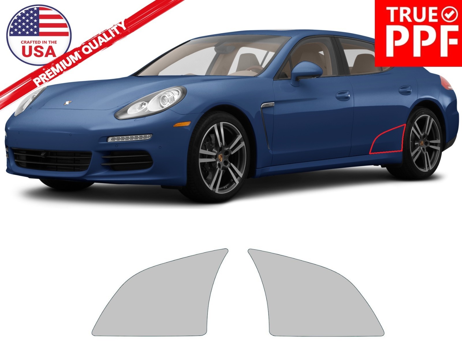 For Porsche Panamera (970) 2014-2016 Stone Guard 3M Vinyl PreCut Matte Black
