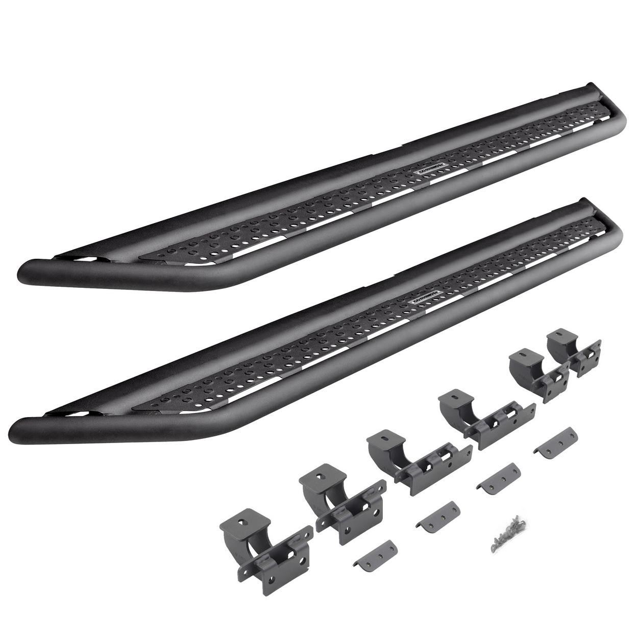 Go Rhino Step Nerf Bar Dominator Xtreme D6 Side Steps with Rocker Panel Mounting