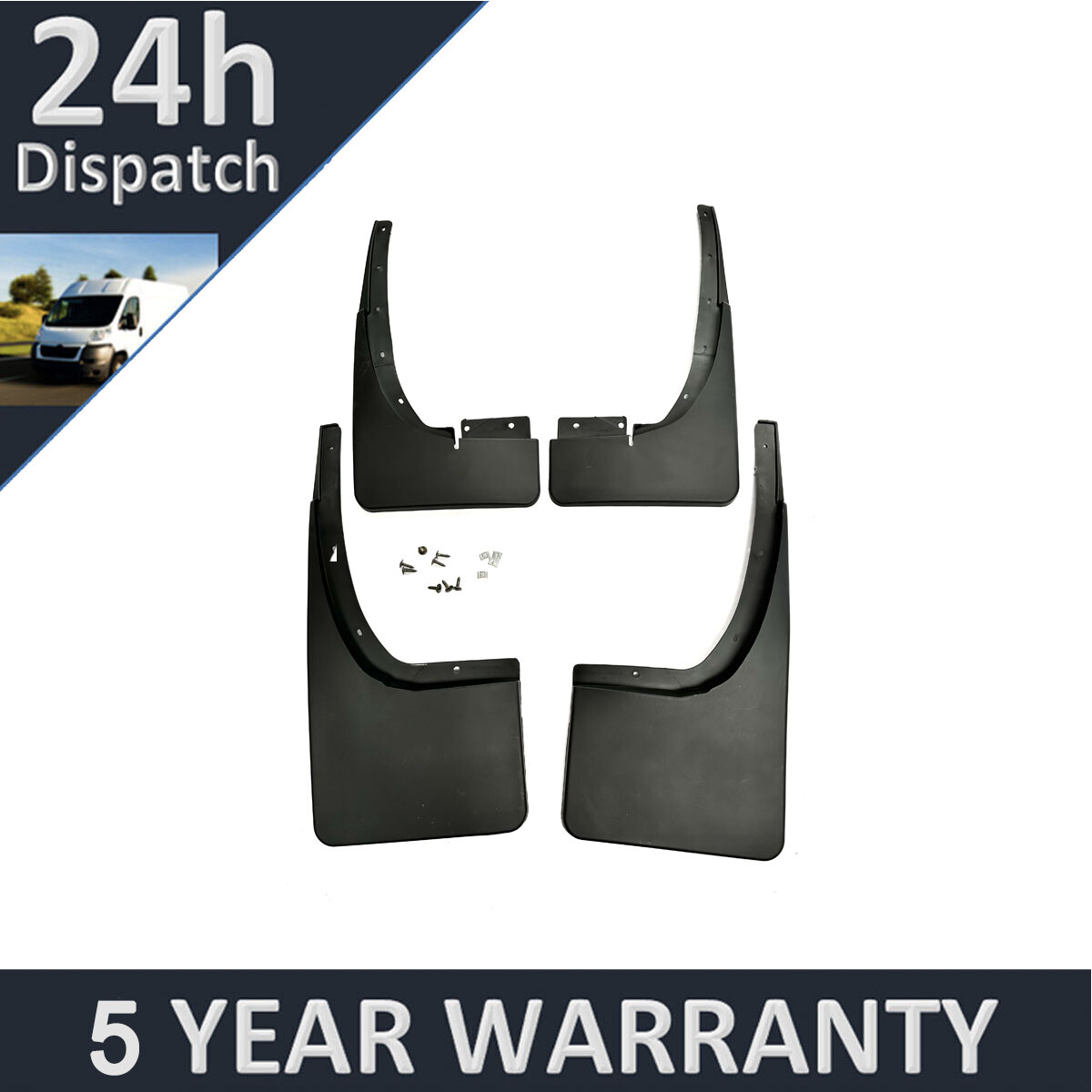 Tailored Mud Flaps Set of 4 For Ford Ranger 2012-2018 Purevue