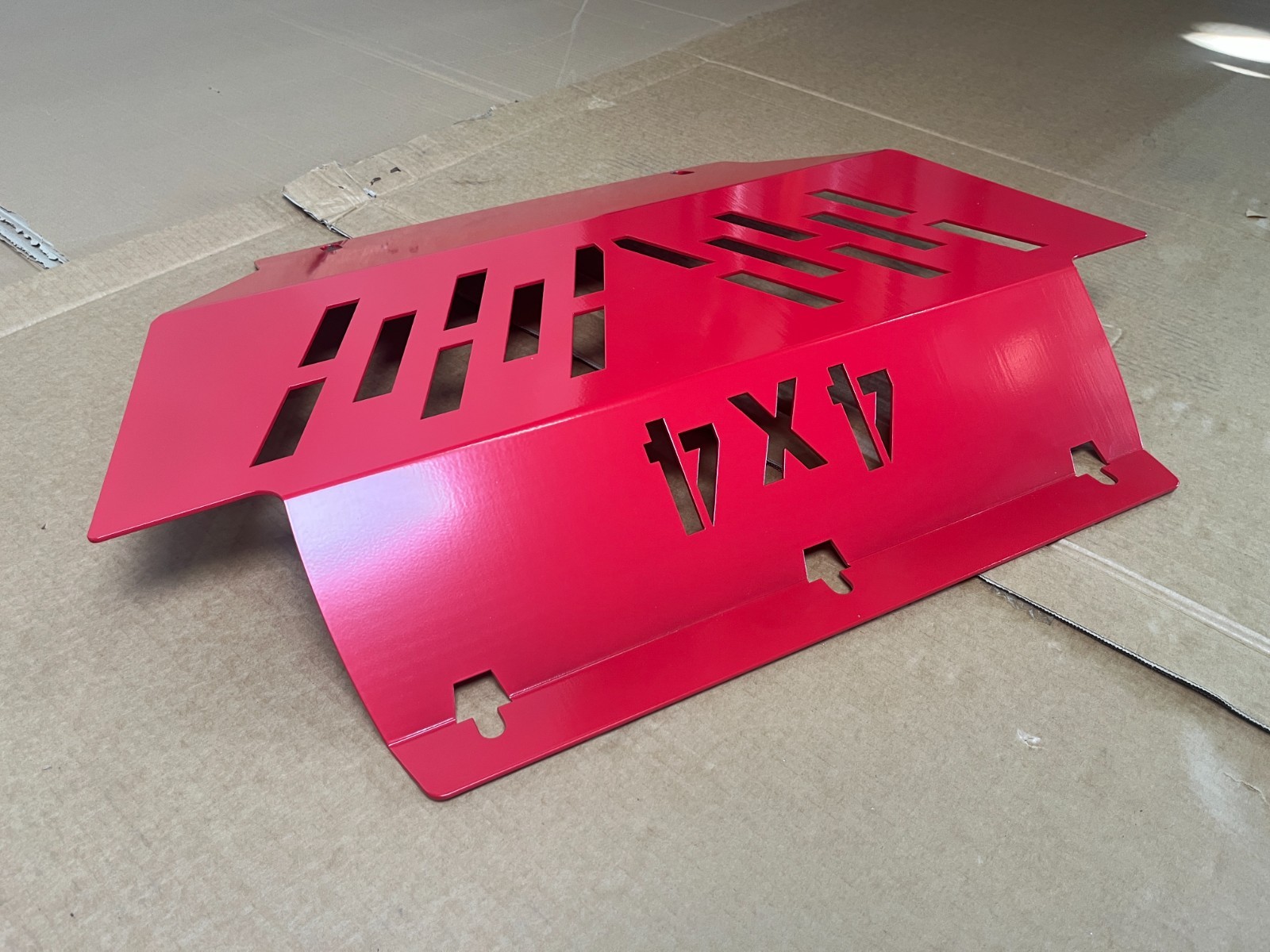Bash Plate Red for Isuzu Dmax 2012-19 3mm Front Engine Sump Guard Protection 1PC