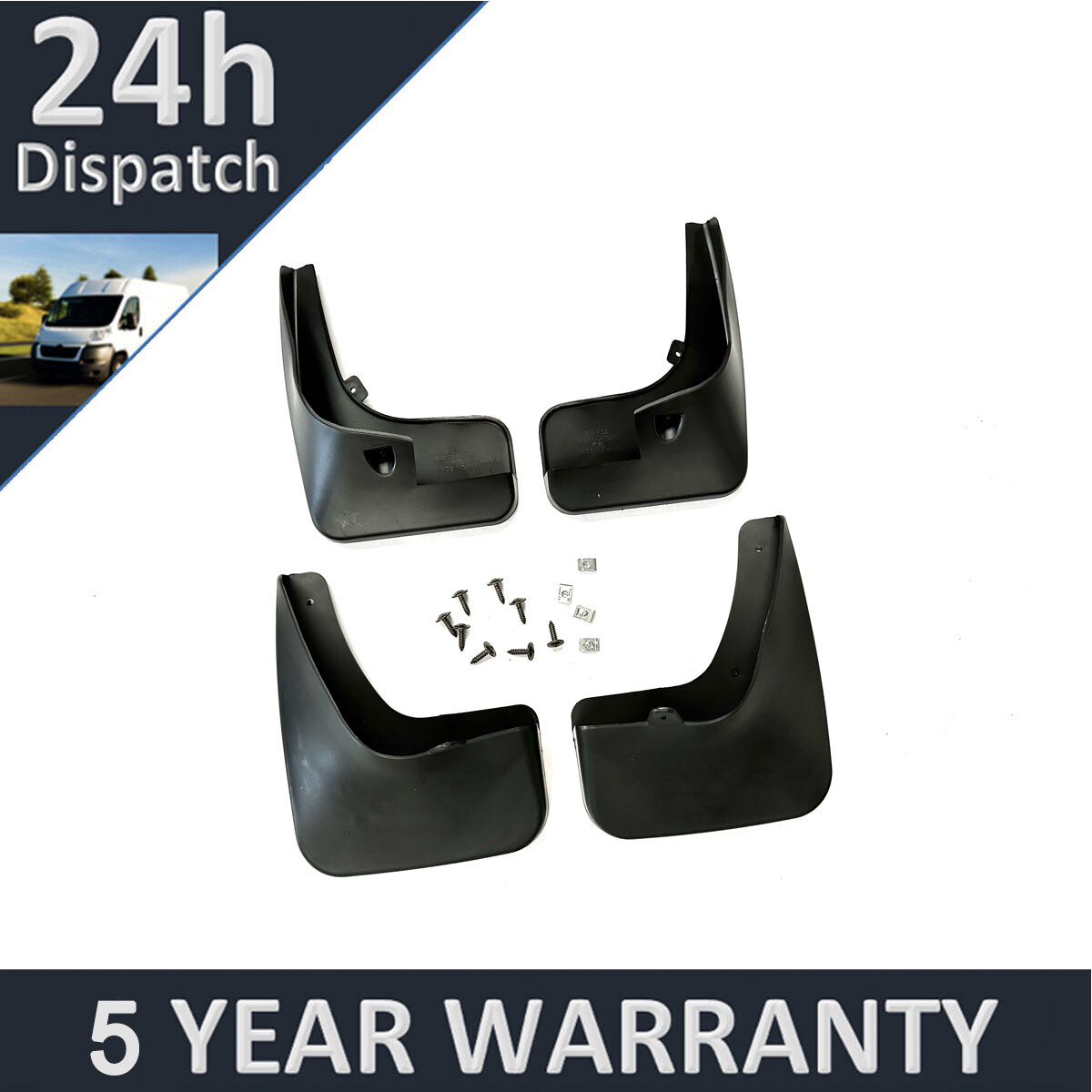 Tailored Mud Flaps Set of 4 For Citroen C2 2006-2013 Purevue