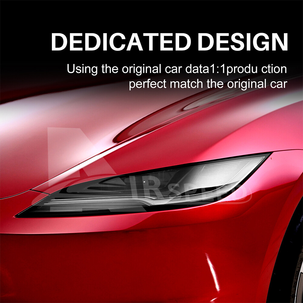 Front Headlight Precut Paint Protection Film PPF For Tesla Model 3 Highland 2024
