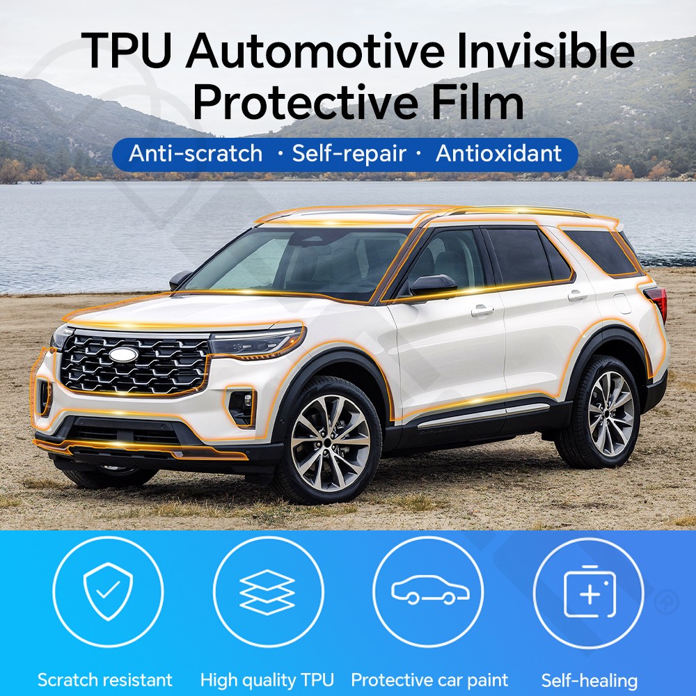 For Ford Explorer 2025-2026 Gloss Rearview Mirror Precut Paint Protection Film