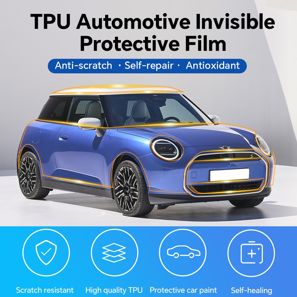 Front Bumper PPF For Mini Cooper J01 EV E SE 24-25 Precut Paint Protection Film