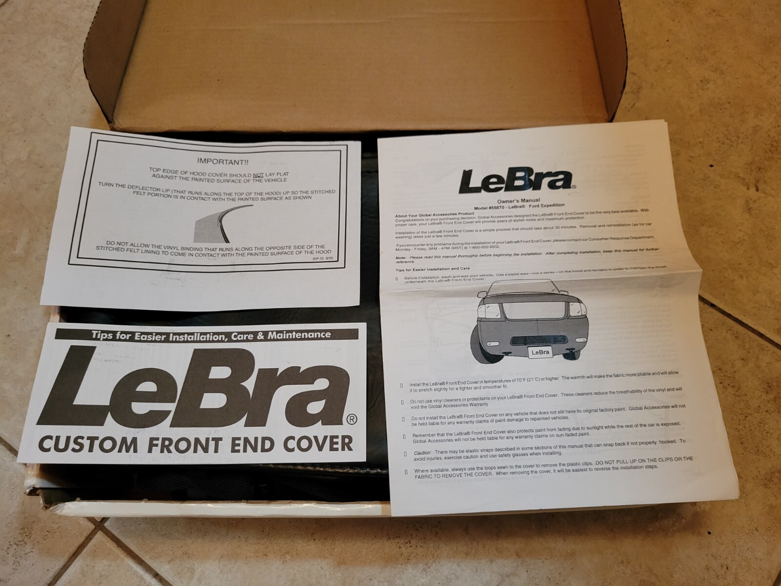 LeBra CUSTOM FRONT END COVER #55870-01 FITS 03-06 FORD EXPEDITION BRAND NEW!!
