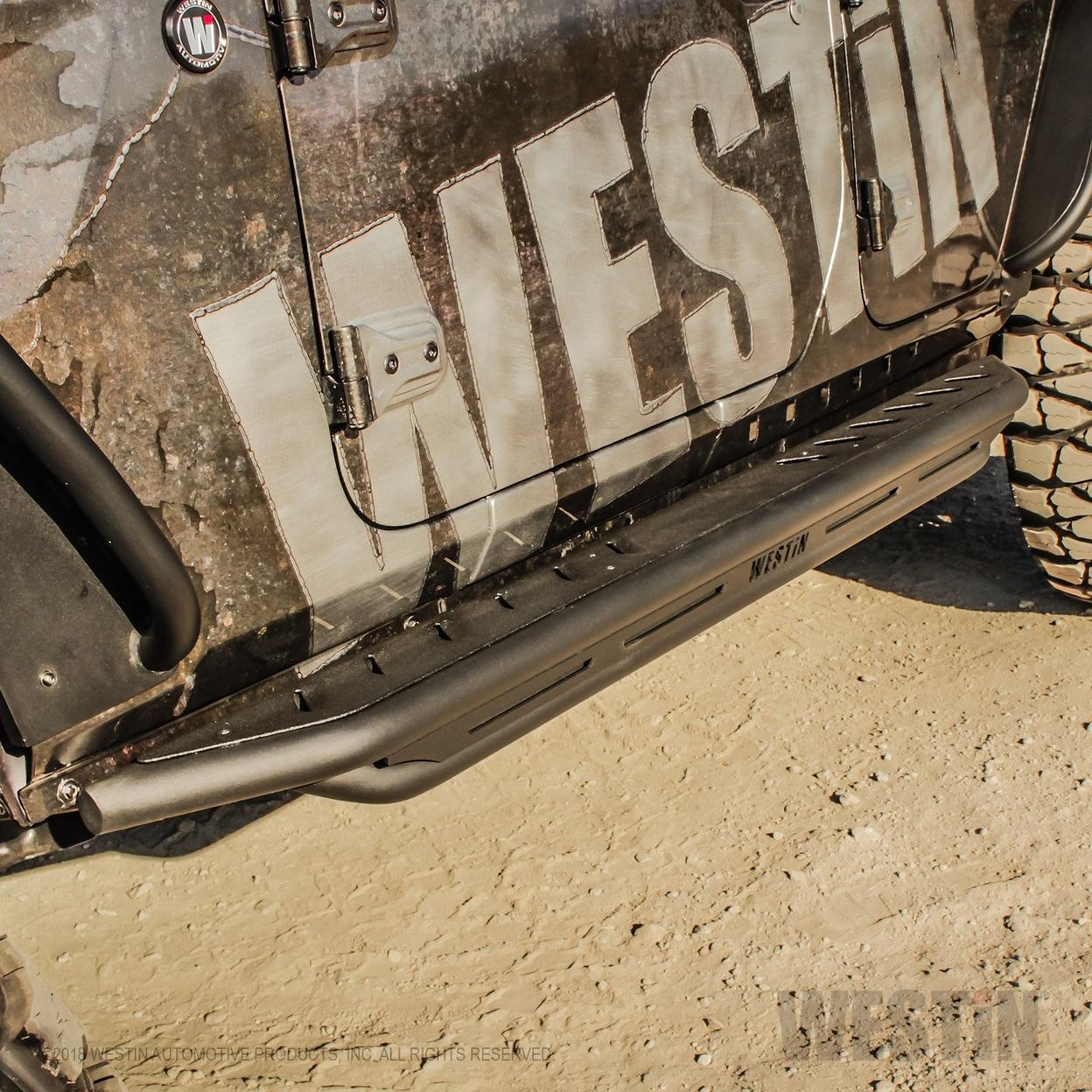 Westin Step Nerf Bar for 2021 Jeep Wrangler Unlimited Sahara Turbo 3.0L V6 DIESE