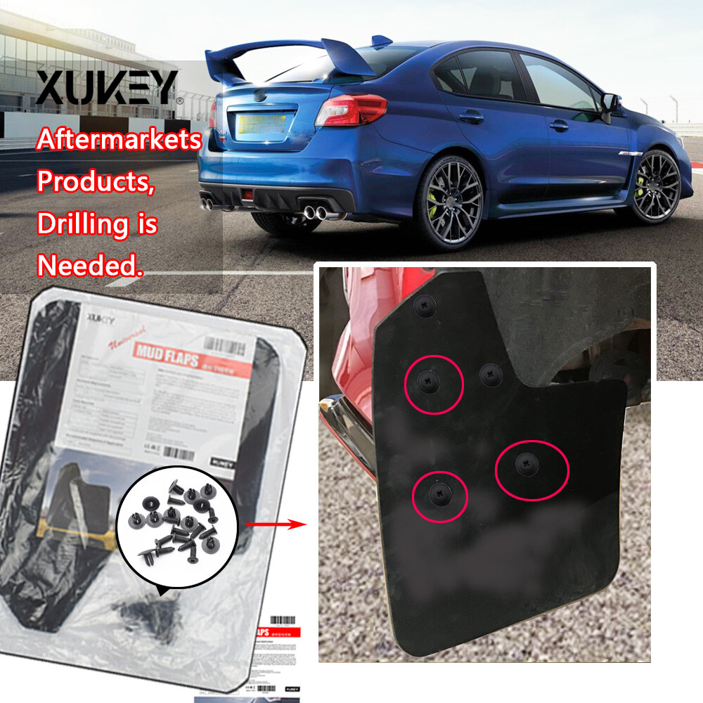 XUKEY Universal Rally Mud Flaps Mudguards Splash Guards Mudflaps Fender For SUV