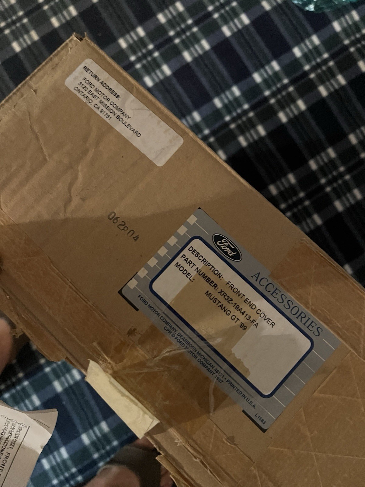 Brand New OEM 99-04 Ford Mustang Gt, Front End Cover and Hood Bra