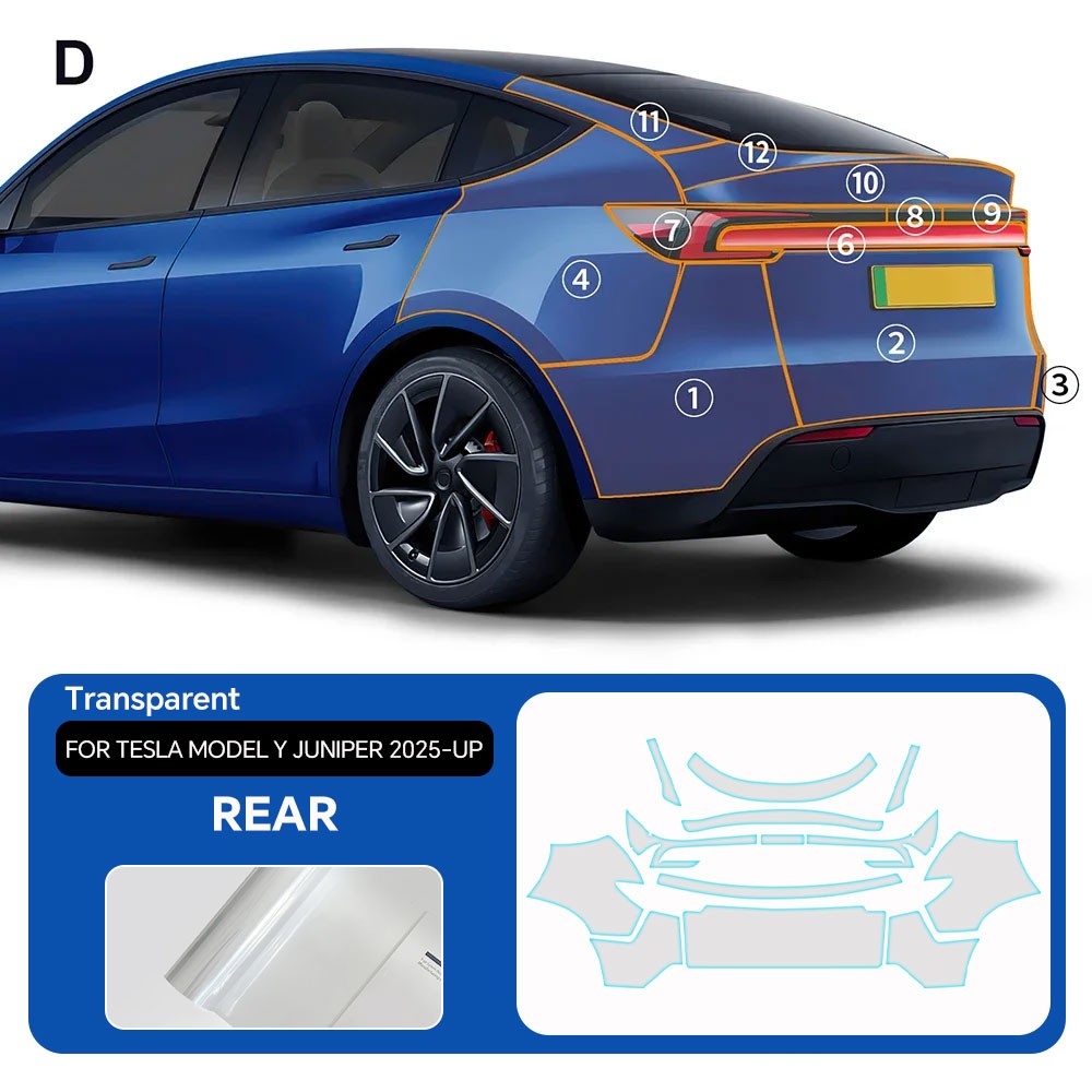 Tesla Model Y 2025-2026 Juniper PreCut Paint Protection Film Full Car PPF Kit