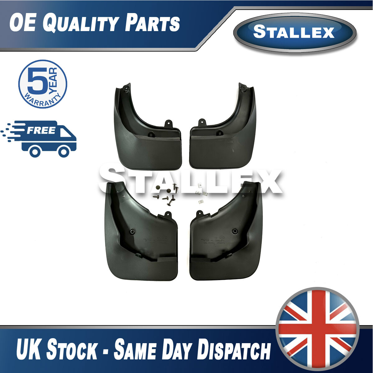 Tailored Mudflaps Front Rear For Peugeot 3008 2009-2015 Stallex