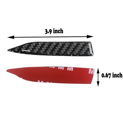 2x Car Side Rearview Mirror Edge Protector Carbon Fiber Decals Fit Toyota Lexus