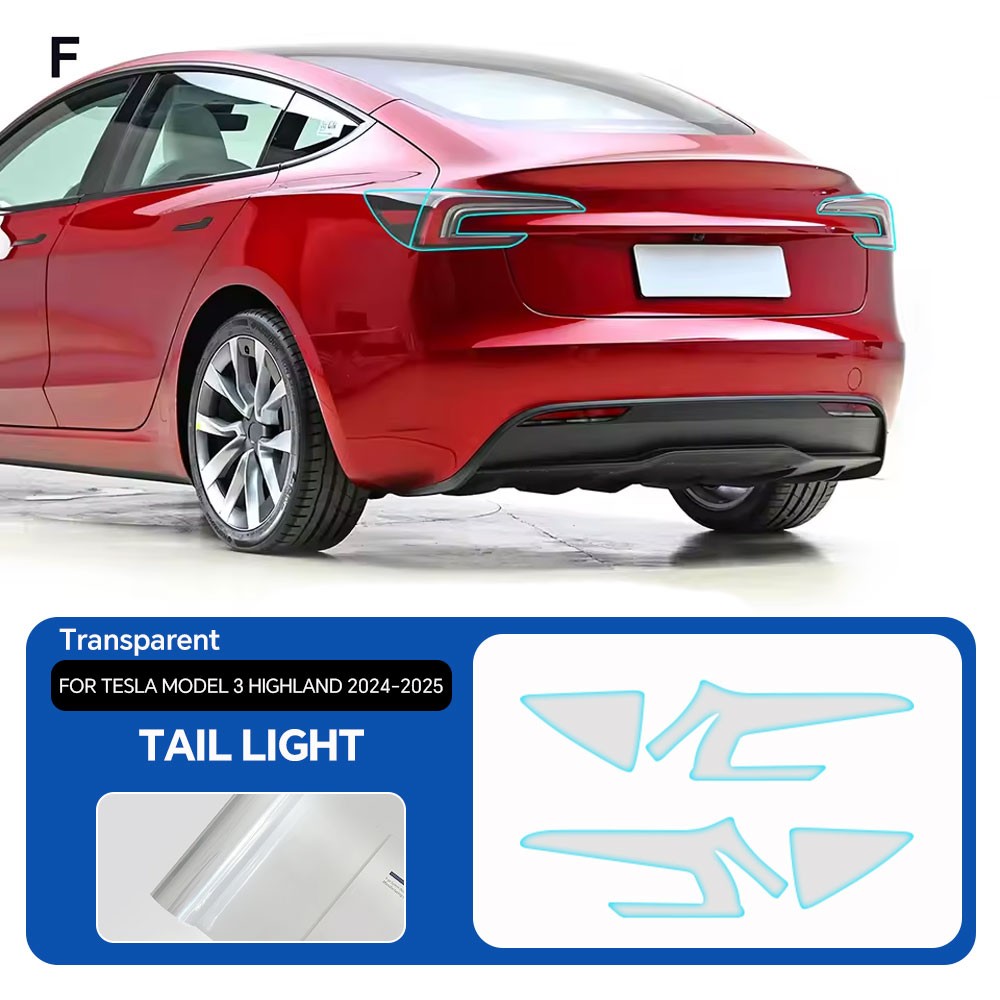 2024-2026 Tesla Model 3 Highland Full Car PreCut Paint Protection Film Clear PPF