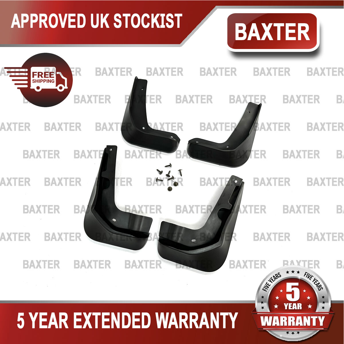 Mud Splash Guards x4 FR/RR For Ford Focus Hatchback 2012-2018 Baxter