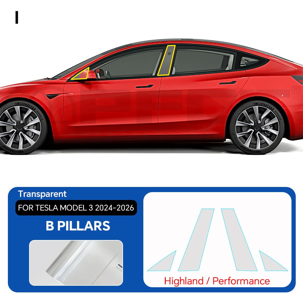 Matte PPF PreCut Full Car Kit For Tesla Model 3 Performance 2024-2026 Protection