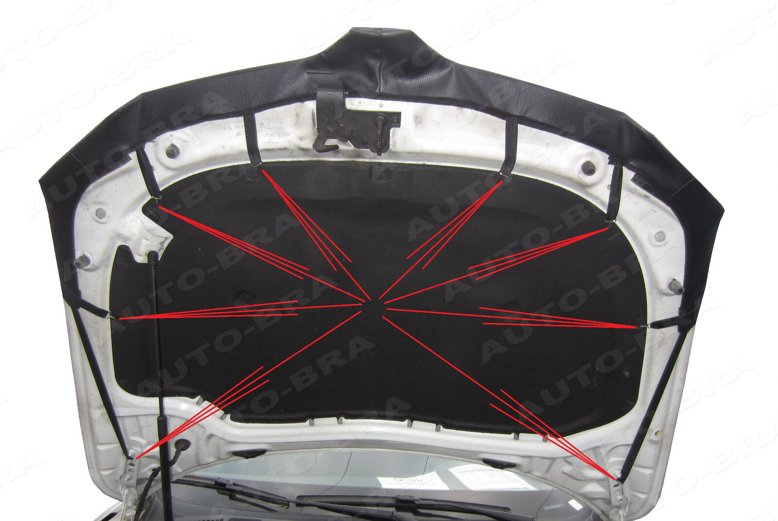 Car bra suitable for Skoda Superb II year 2013 – 2015 stone chip protection h…