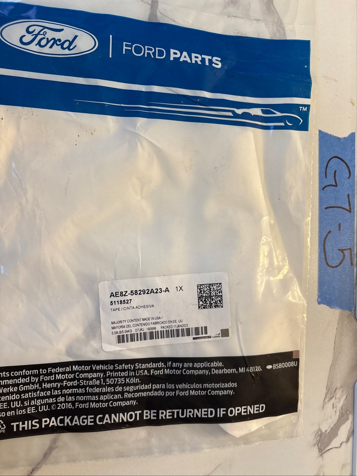 Genuine Ford Stone Guard AE8Z58292A23A Fender Protection Focus Front OEM