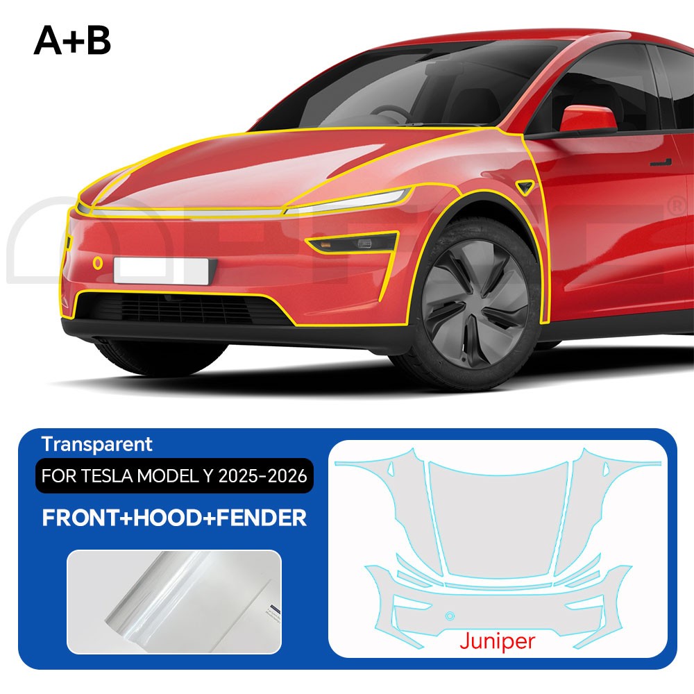 Full Front PPF Kit for 2025 2026 Tesla Model Y Juniper PreCut Paint Protection