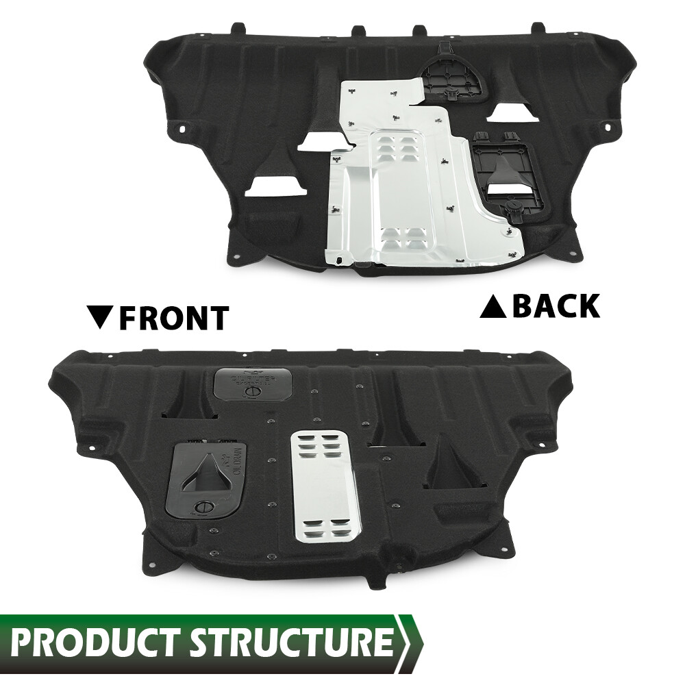 Fit For 15-18 Jeep Cherokee Center Engine Splash Shield Guard Under Cover