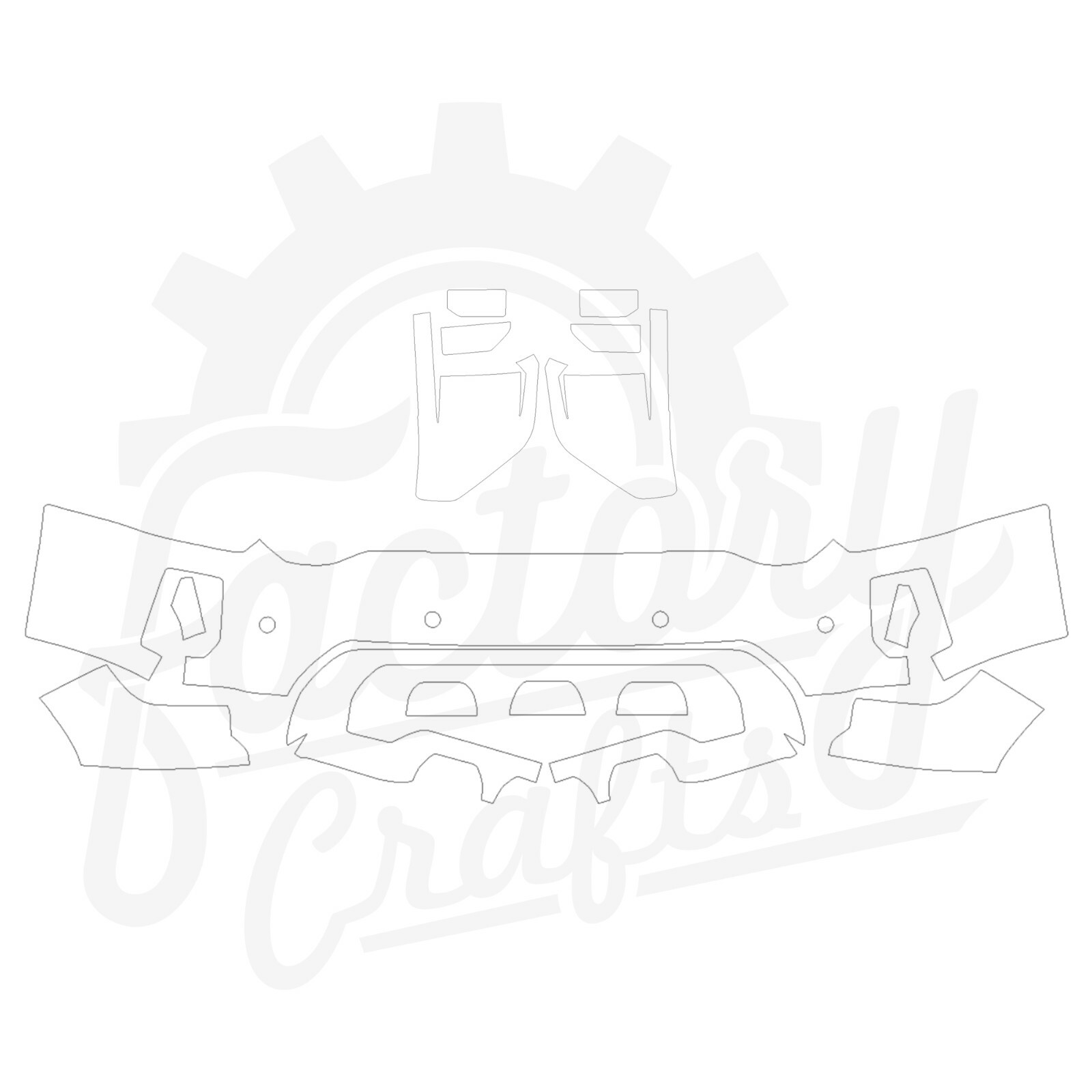 Stone Guard Protection Film Clear Bra PPF For GMC Sierra 3500HD Denali 20-22 B-L