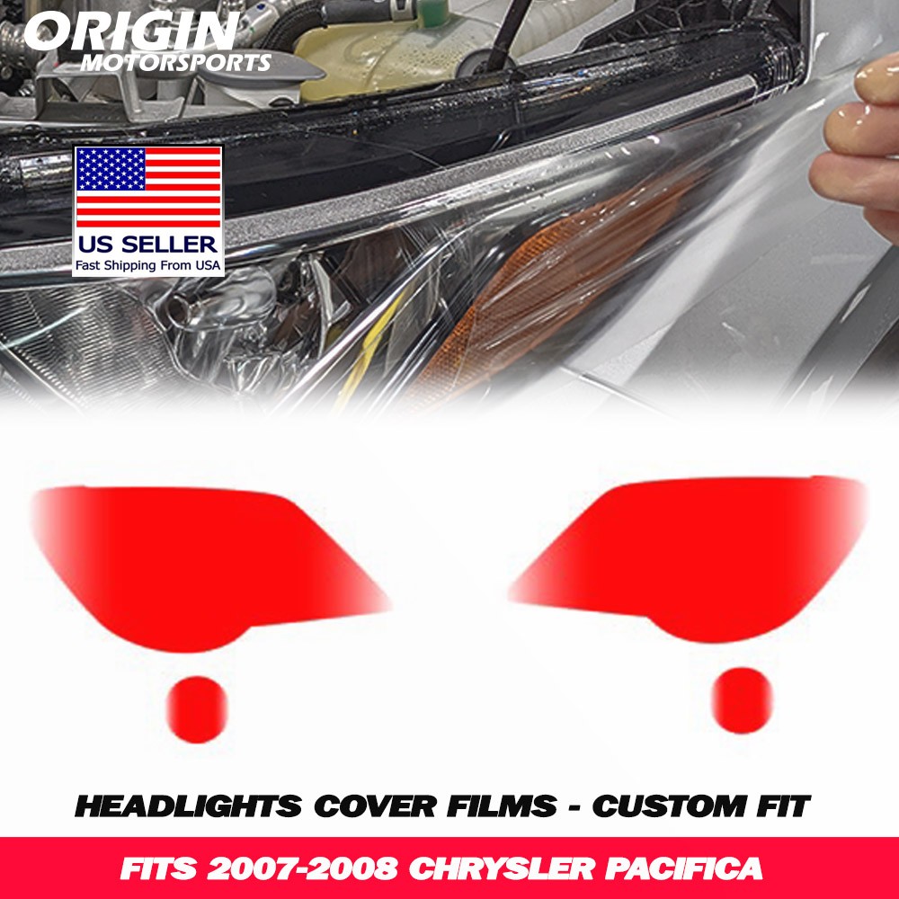 PreCut Headlights Clear Covers Bra Film Kit PPF Fits 2007-2008 PACIFICA
