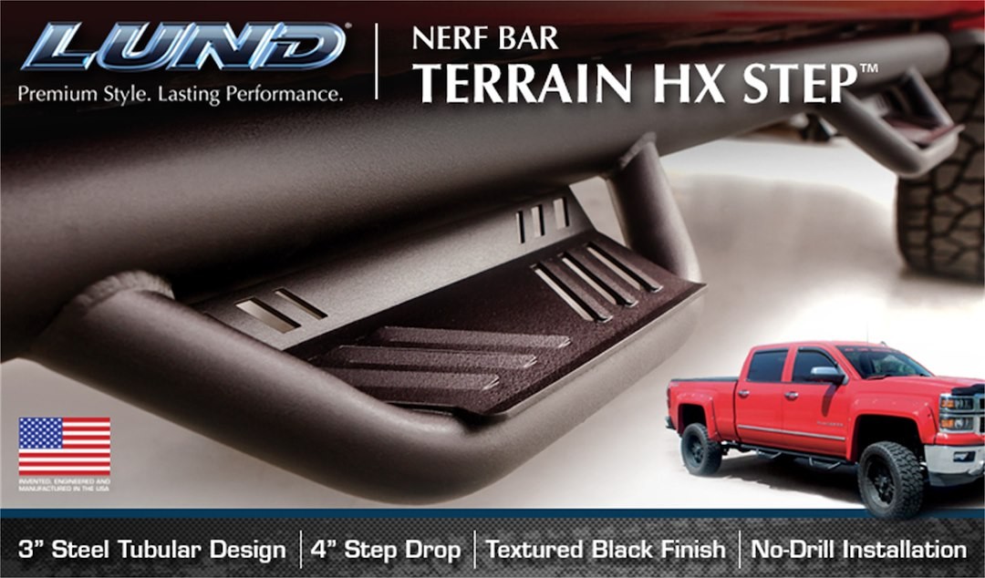 Lund International 34641173 Terrain HX Step™ NERF BAR ROUND 3″ HOOP STYLE