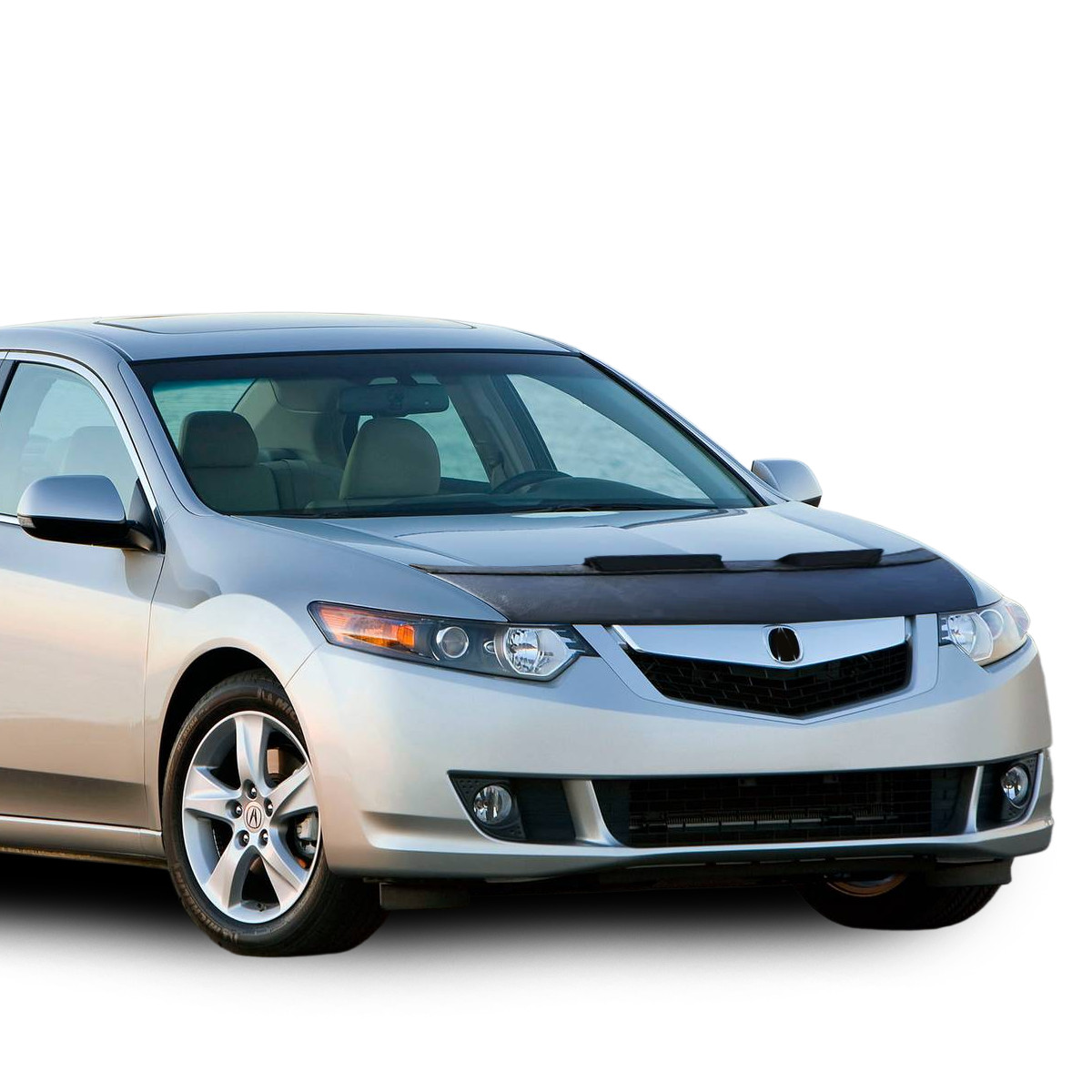 Black Car Bonnet Hood Bra Cover Mask For Acura TSX 2009-2014