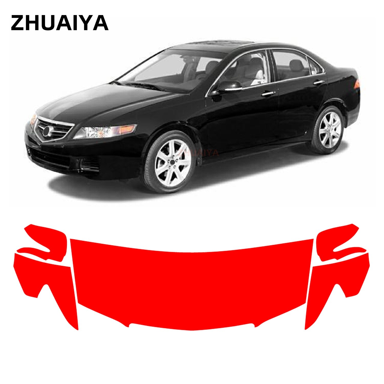 Partial Hood + Fenders PPF Paint Protection Film For Acura TSX 2004-2005