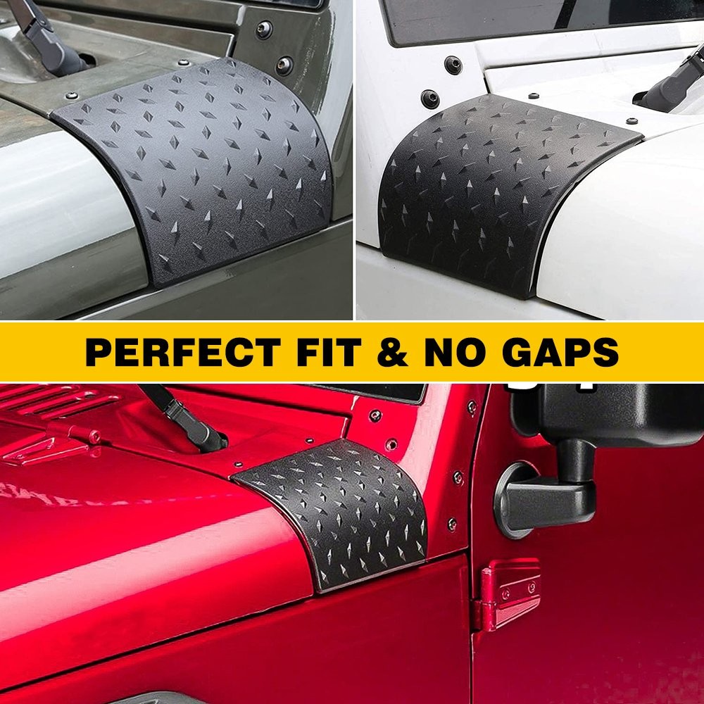 2Pcs Body Armor Plate Side Cowl Cover Trim For Jeep Wrangler JK/JKU 2007-2018 US