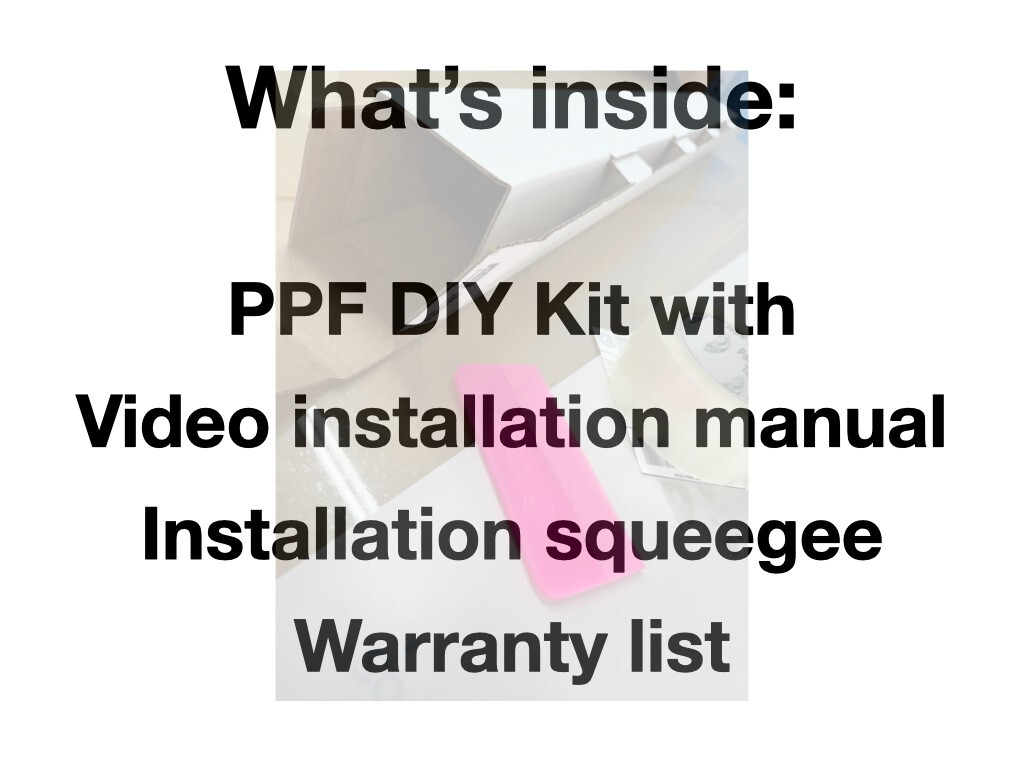 Tesla 3, 2024 Performance, Pre-Cut Kit DIY, Front Bumper and Hood, PPF, Gloss