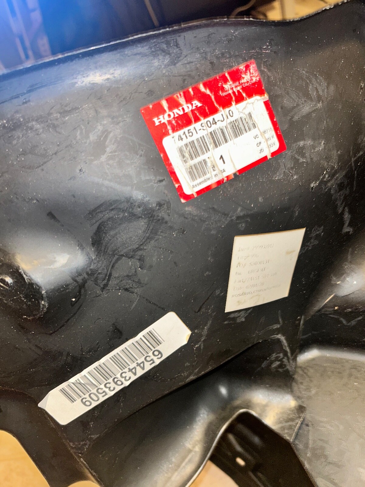 74151-s04-j10 OEM RARE 99 EM1 Civic Si Fender Liners – USDM BRAND NEW LAST 1 !