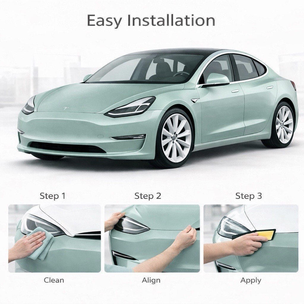 Tesla Model 3 Highland 2024-2026 Full Body PreCut PPF Kit Paint Protection Film