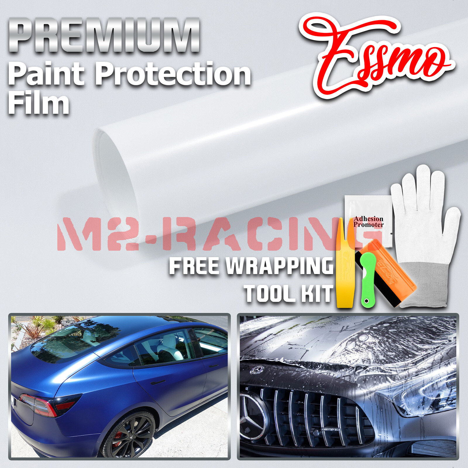 5FTx10FT PPF Paint Protection Film Matte Clear Invisible Scratches Shield