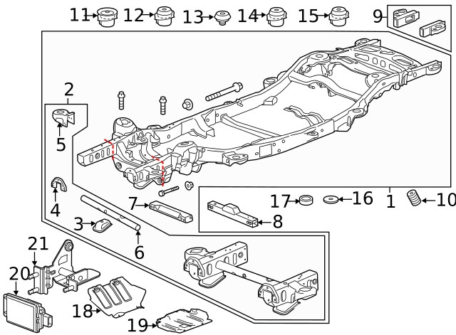 Genuine GM Front Under Body Shield 23135960
