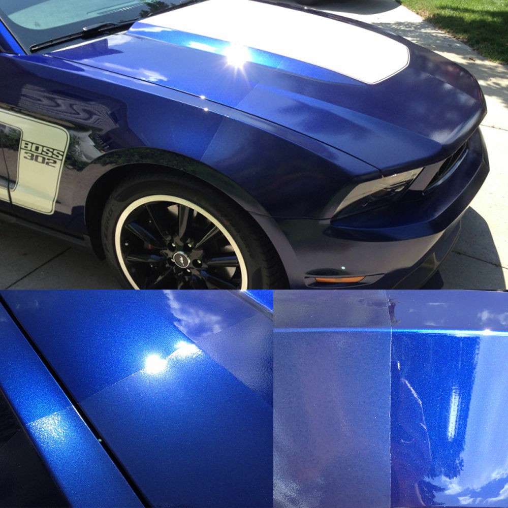 12×48″ Clear Transparent Headlight Protection Hood Paint Cover Film Vinyl Sheet