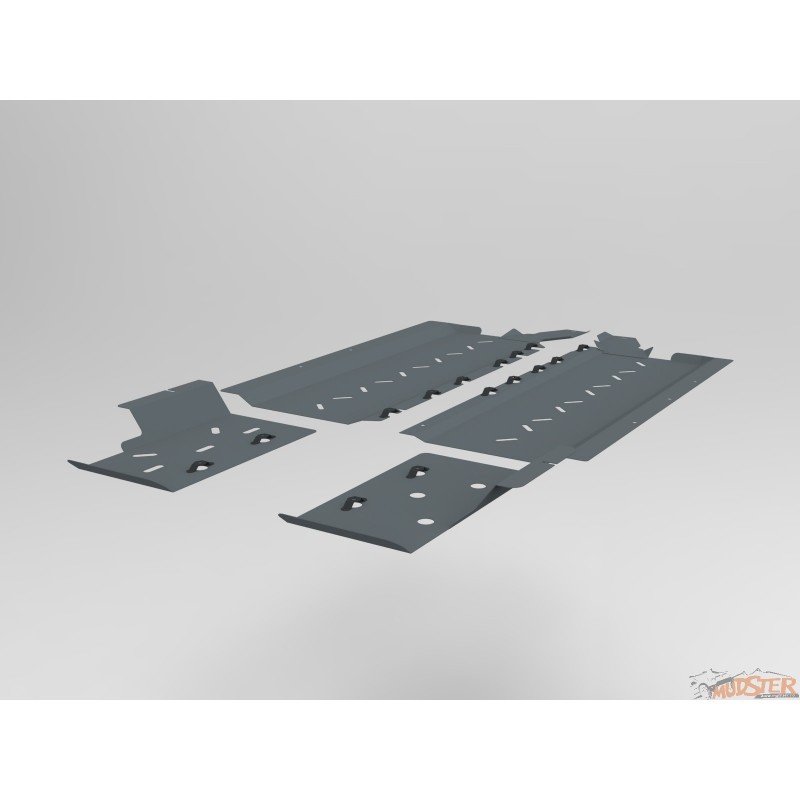 Mid-section & fuel tank aluminum alloy shields pack (Duster 3 / Bigste