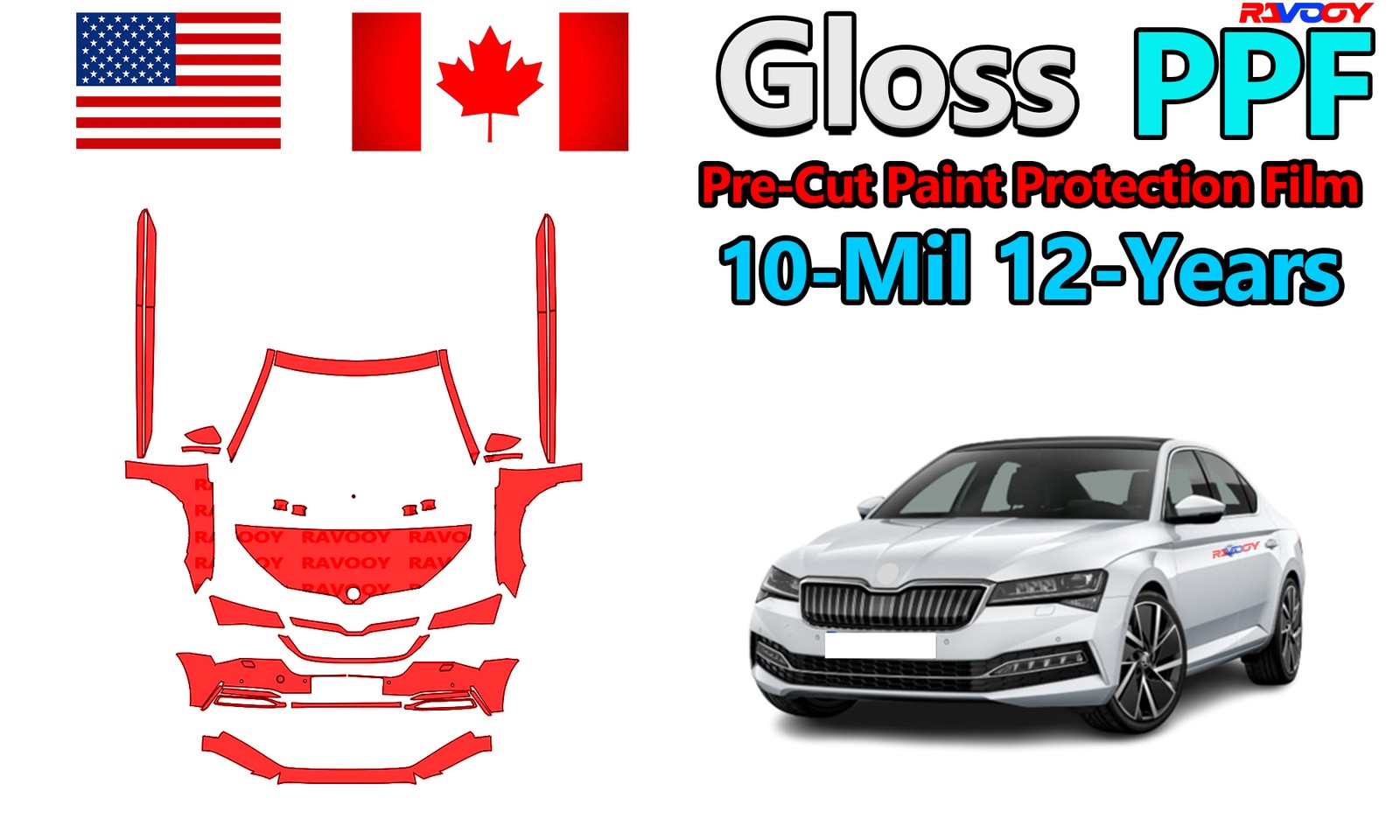 reCut PPF Paint Protection Film For Skoda Superb SE L Exective-SE Business 2019